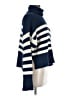 Madewell Stripes Blue Turtleneck Sweater Size M - photo 4