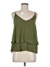Left Coast by Dolan 100% Polyester Green Sleeveless Blouse Size M - photo 1