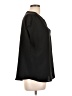 Banana Republic 100% Polyester Black Short Sleeve Blouse Size L - photo 4