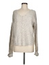 If It Were Me Metallic Silver Pullover Sweater Size M - photo 1