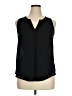 Lush 100% Polyester Black Sleeveless Blouse Size XL - photo 1