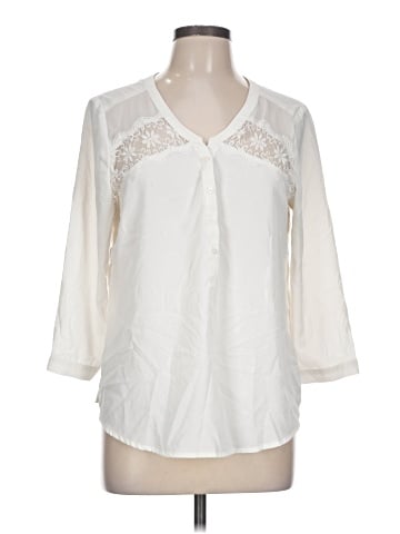 American Eagle Outfitters 3/4 Sleeve Blouse (view 1)