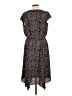 Gap 100% Polyester Paisley Black Casual Dress Size L - photo 2