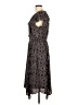 Gap 100% Polyester Paisley Black Casual Dress Size L - photo 5