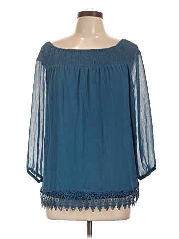 AB Studio 3/4 Sleeve Blouse (view 1)