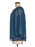 AB Studio 100% Polyester Teal 3/4 Sleeve Blouse Size L - photo 5