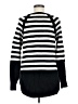 Anthropologie Stripes Black Pullover Sweater Size M - photo 2