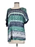 Unbranded Teal Short Sleeve Blouse Size M (estimated) - photo 1