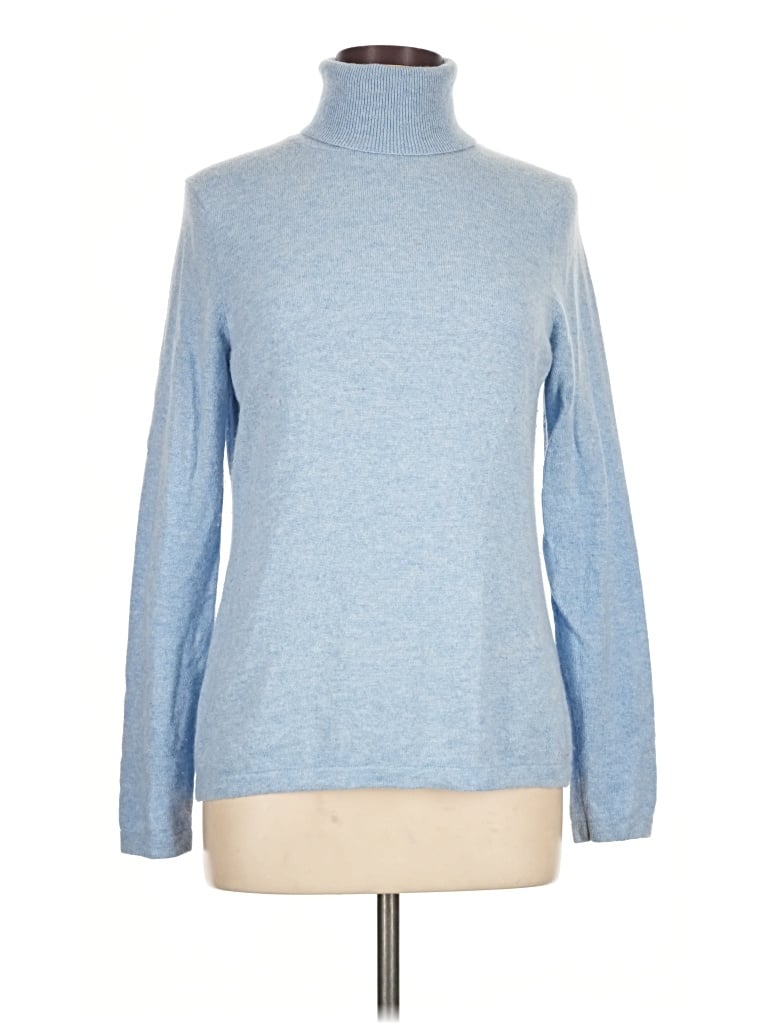 Pre-owned J. Mclaughlin Turtleneck Sweater In Blue