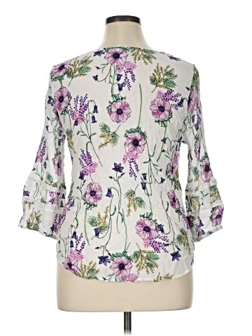 Liz Claiborne 3/4 Sleeve Blouse (view 2)