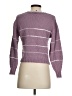 CAbi 100% Cotton Stripes Purple Pullover Sweater Size S - photo 2