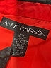 Anne Carson 100% Silk Floral Red Jacket Size S - photo 6