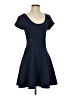 Olsenboye Solid Blue Casual Dress Size S - photo 1