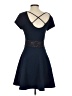 Olsenboye Solid Blue Casual Dress Size S - photo 2