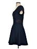 Olsenboye Solid Blue Casual Dress Size S - photo 5