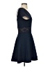 Olsenboye Solid Blue Casual Dress Size S - photo 4