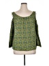 PrAna Green 3/4 Sleeve Blouse Size XL - photo 1