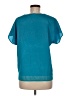 DKNY 100% Polyester Teal Short Sleeve Blouse Size M - photo 2
