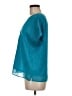 DKNY 100% Polyester Teal Short Sleeve Blouse Size M - photo 5