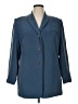 DressBarn 100% Silk Blue Silk Blazer Size 14 - photo 1
