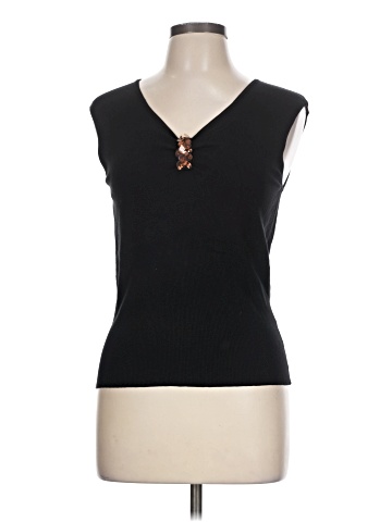 August Silk Sleeveless T-Shirt (view 1)