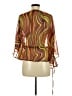 Smash 100% Polyester Orange 3/4 Sleeve Blouse Size M - photo 2