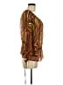 Smash 100% Polyester Orange 3/4 Sleeve Blouse Size M - photo 4