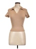 Caution to the Wind Tan Short Sleeve Turtleneck Size L - photo 1