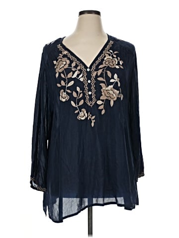 Johnny Was 3/4 Sleeve Blouse (view 1)