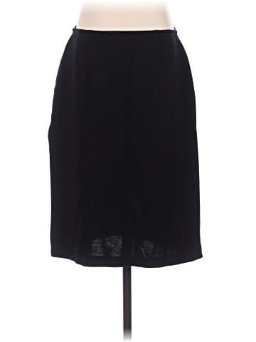 St. John Collection Faux Leather Skirt (view 2)