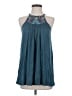 One September 100% Rayon Teal Sleeveless Blouse Size XS - photo 1