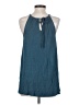 One September 100% Rayon Teal Sleeveless Blouse Size XS - photo 2