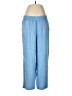 Purejill 100% Cotton Checkered-gingham Blue Casual Pants Size M - photo 1