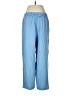 Purejill 100% Cotton Checkered-gingham Blue Casual Pants Size M - photo 2