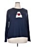 Tommy Bahama Hearts Blue Pullover Sweater Size 2XL - photo 1