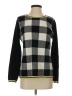 Lands' End 100% Cashmere Checkered-gingham Black Cashmere Pullover Sweater Size S - photo 1