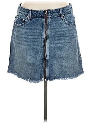We the Free Denim Skirt (view 1)