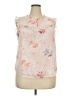 LC Lauren Conrad 100% Polyester Pink Sleeveless Blouse Size XXL - photo 1