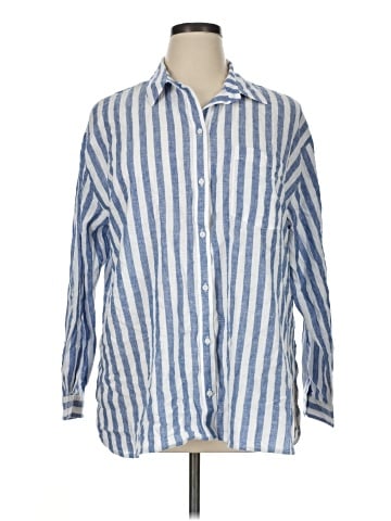 Old Navy 3/4 Sleeve Button-Down Shirt (view 1)