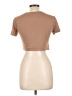Romwe Brown Short Sleeve T-Shirt Size L - photo 2