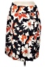 Harold's Floral Orange Casual Skirt Size 8 - photo 1