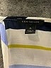 Ann Taylor 100% Polyester Stripes Blue 3/4 Sleeve Blouse Size XL - photo 7