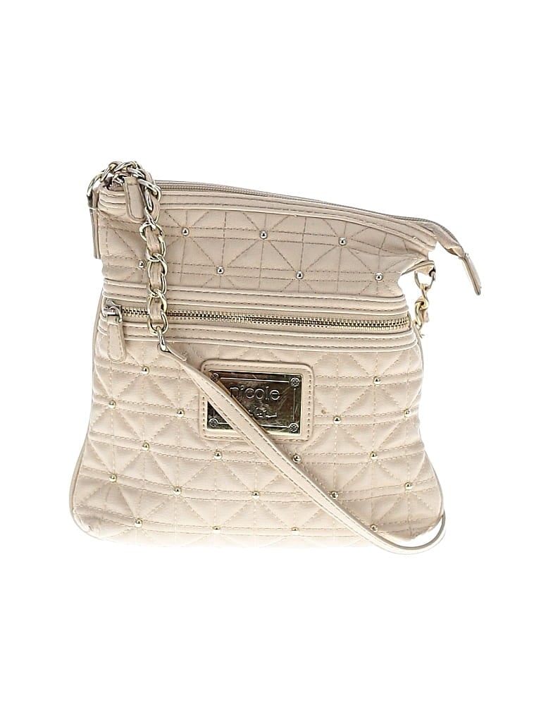 Pre-owned Nicole By Nicole Miller Crossbody Bag In Ivory