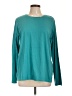 Lands' End 100% Cotton Teal Long Sleeve Top Size L - photo 1