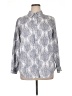 Talbots Paisley Silver Long Sleeve Button-Down Shirt Size 14 - photo 1