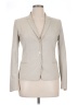 Elie Tahari Solid Stripes Tan Gray Blazer Size 14 - photo 1