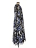 Ann Taylor LOFT 100% Polyester Paisley Blue Casual Dress Size 12 - photo 4