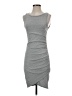 Leith Solid Gray Casual Dress Size S - photo 1