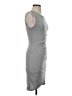 Leith Solid Gray Casual Dress Size S - photo 4