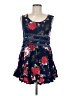 Entro 100% Rayon Floral Blue Casual Dress Size M - photo 1
